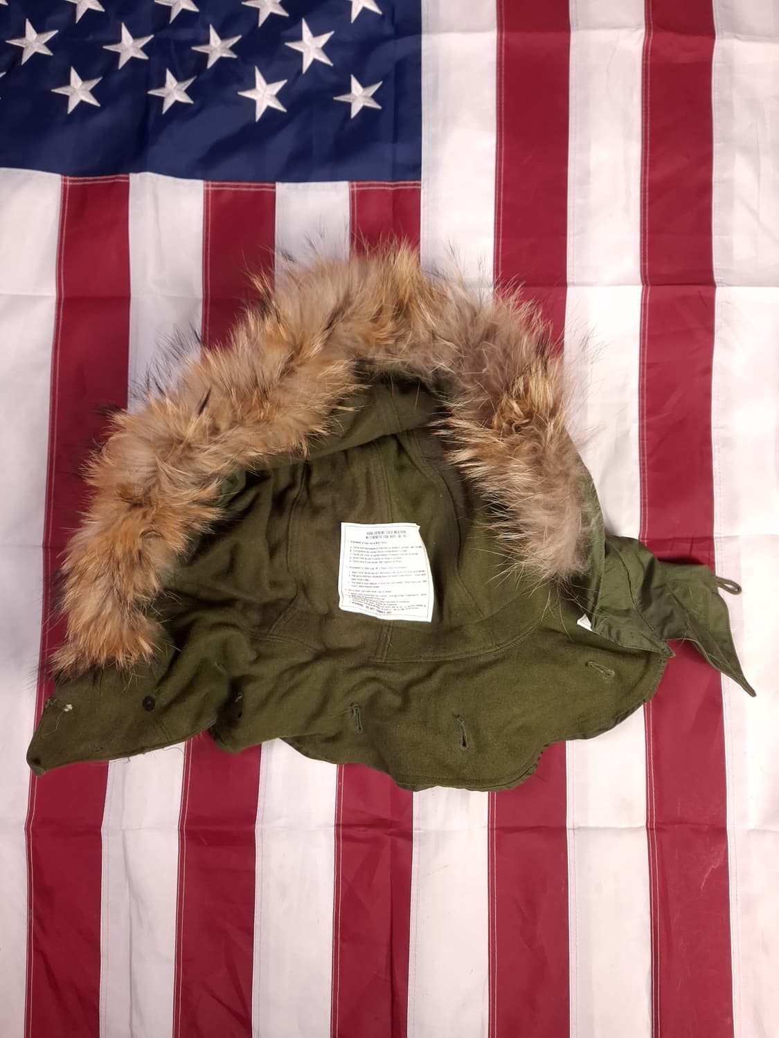 완전 새제품 오리지날 미군 M-65피쉬테일 개파카 스몰 풀셋트 상품이미지2