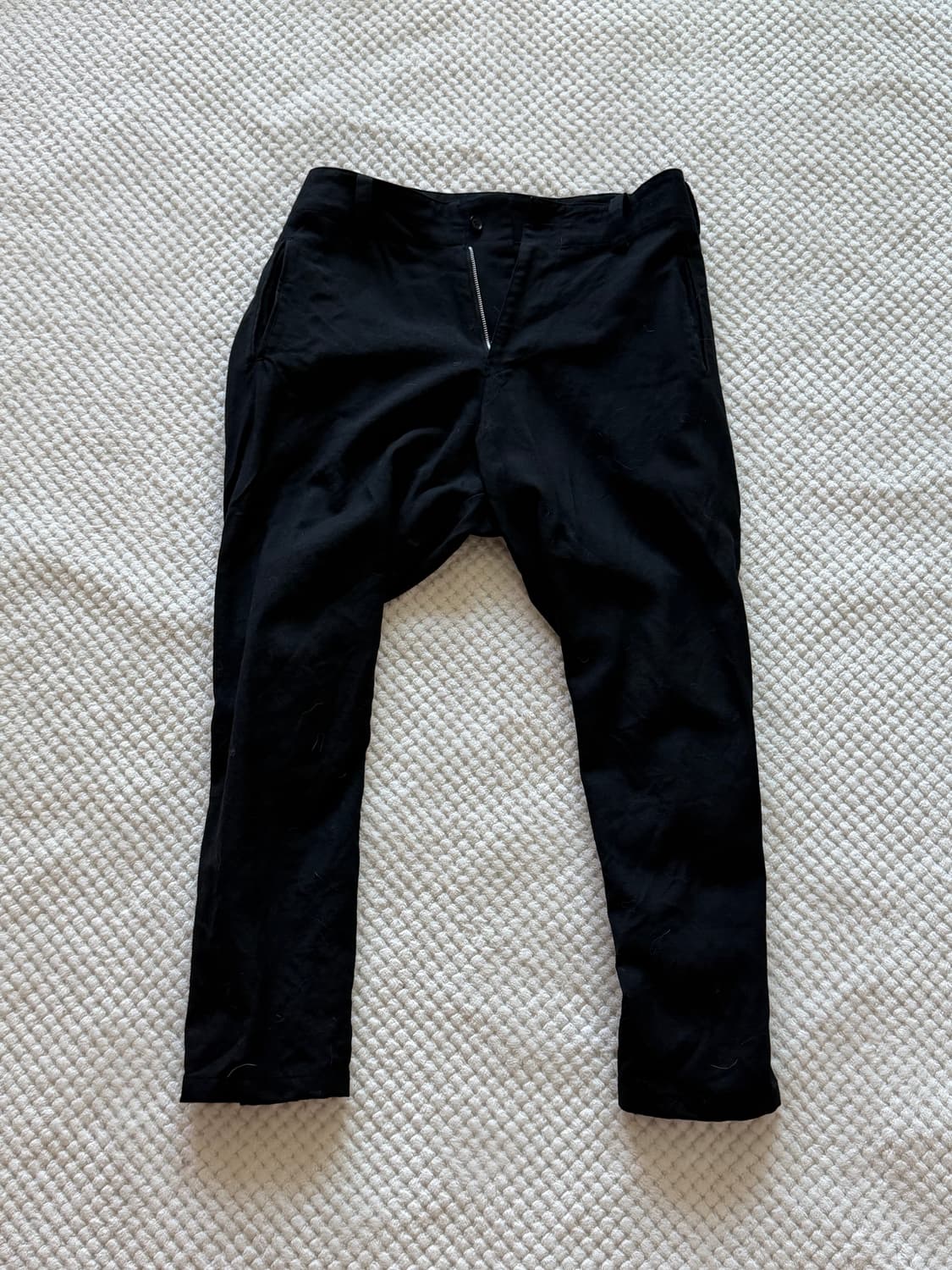 요지야마모토 레이스업 사루엘 팬츠 상품이미지1