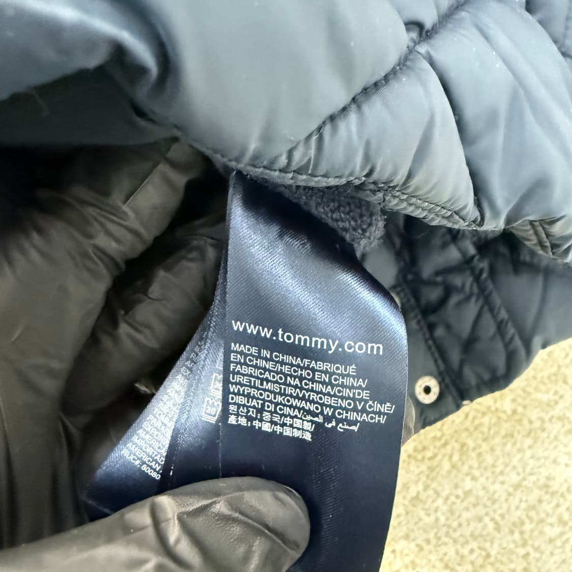 XS 타미힐피거 여성 퀄팅 패딩 자켓 0209T 상품이미지4