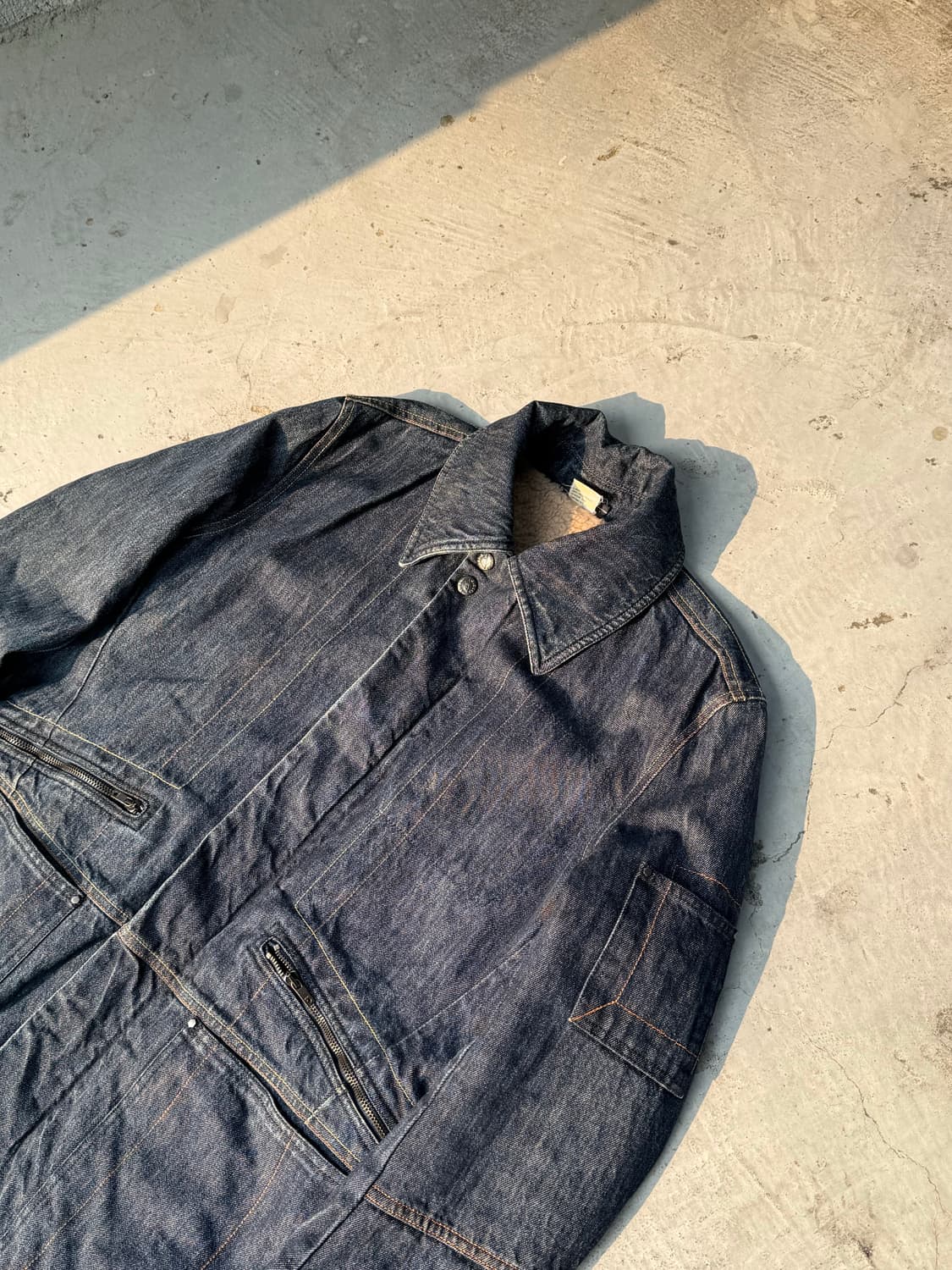 00s 디젤 데님 쉐르파 코트 자켓 상품이미지6