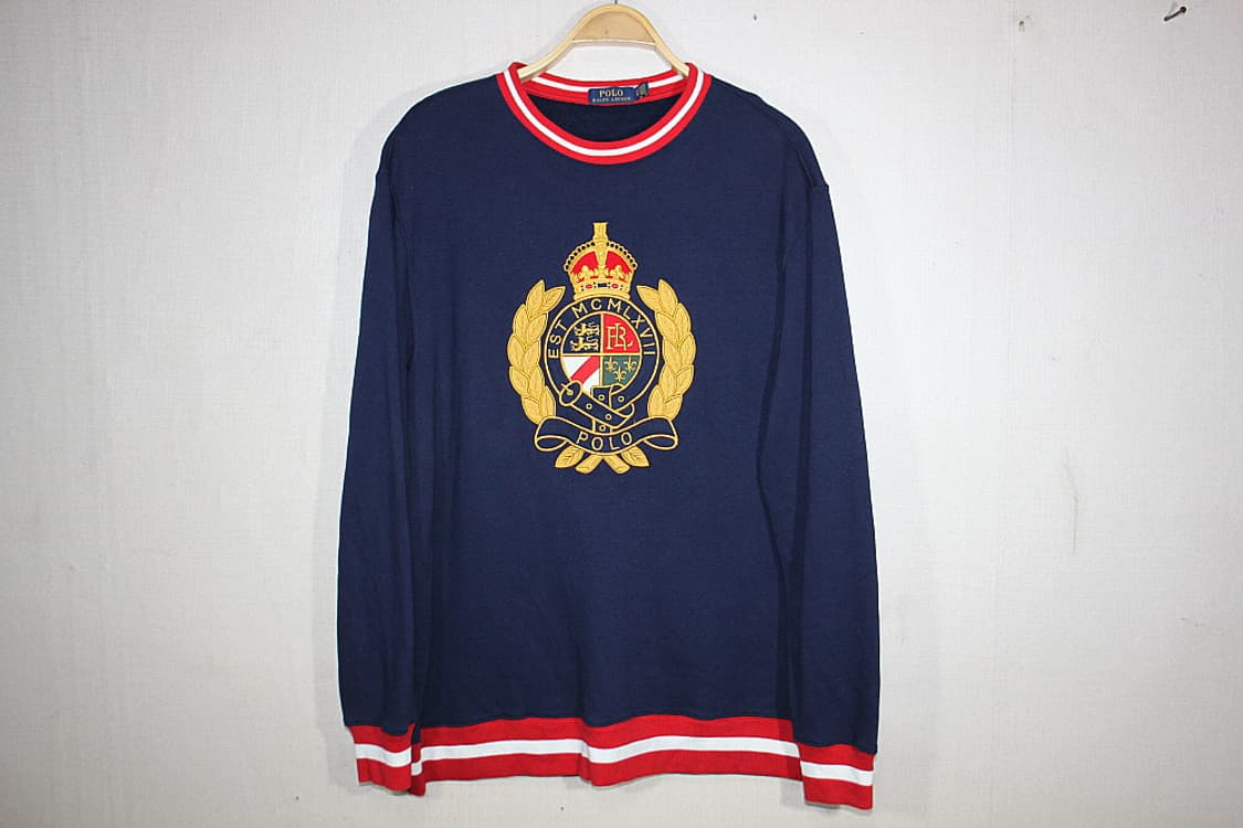 Polo Ralph Lauren 폴로 월계수로고 스웻 맨투맨(L) 상품이미지1