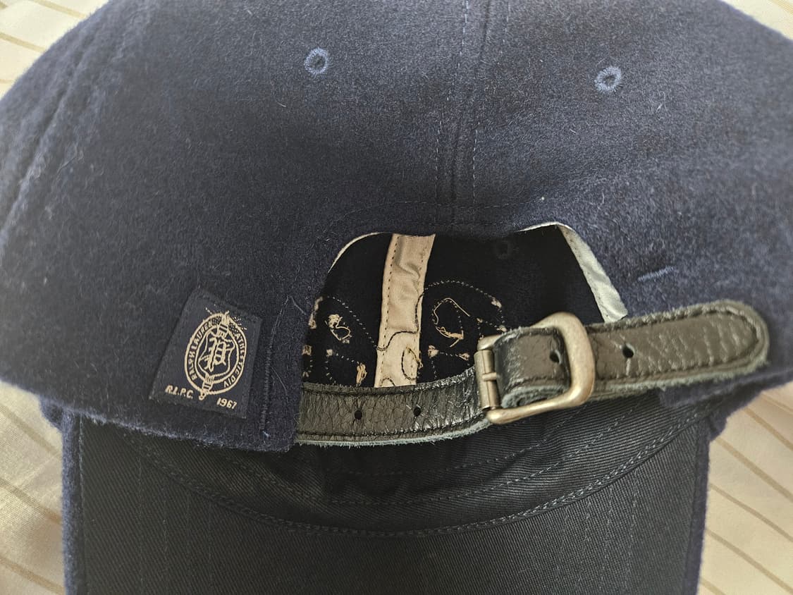 폴로 랄프로렌 네이비 볼캡 FOOTBALL 자수 모자 상품이미지2