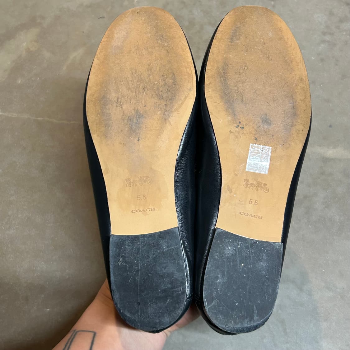230) 코치 리얼레더 헤일리 로퍼 플랫슈즈 구두 상품이미지9