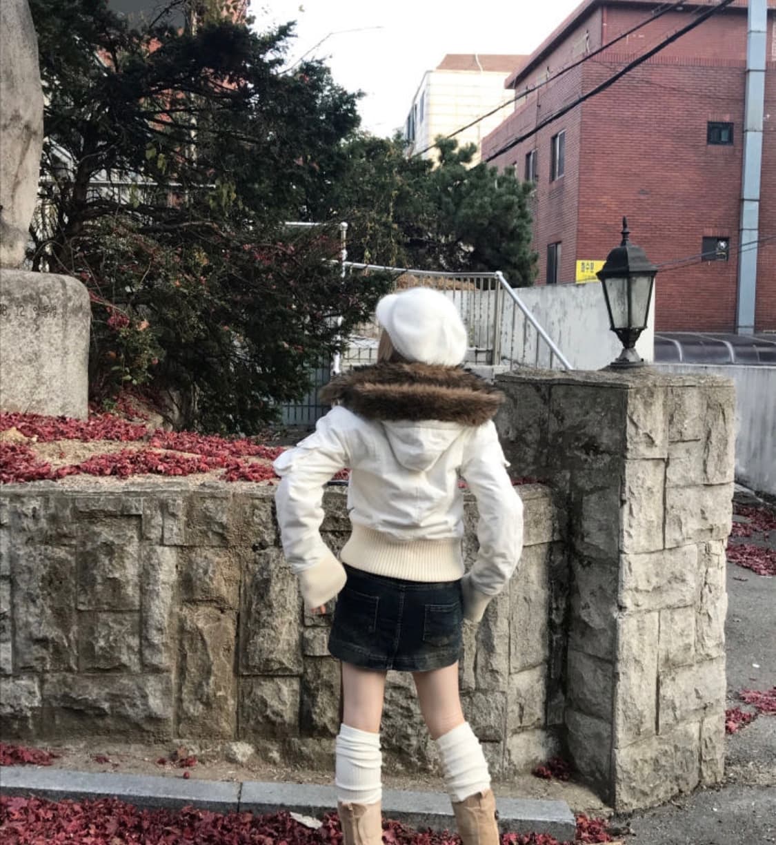 히니츠키 아마네 n2b 스웨이드 무스탕 퍼 후드 점퍼 상품이미지3