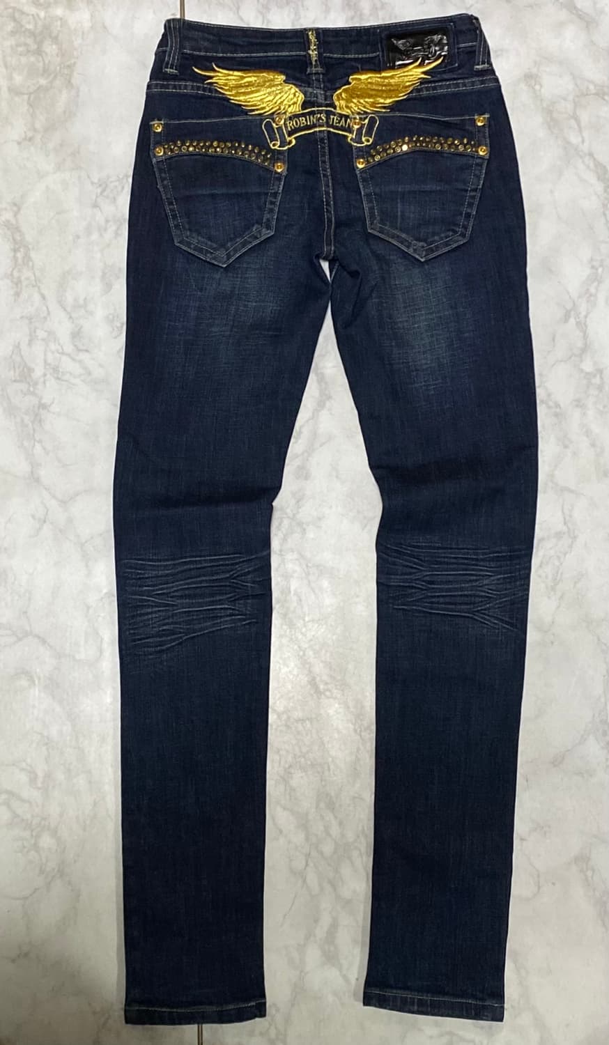 로빈슨진 금장자수 여성 청바지 스키니 여성 27 인치 상품이미지3
