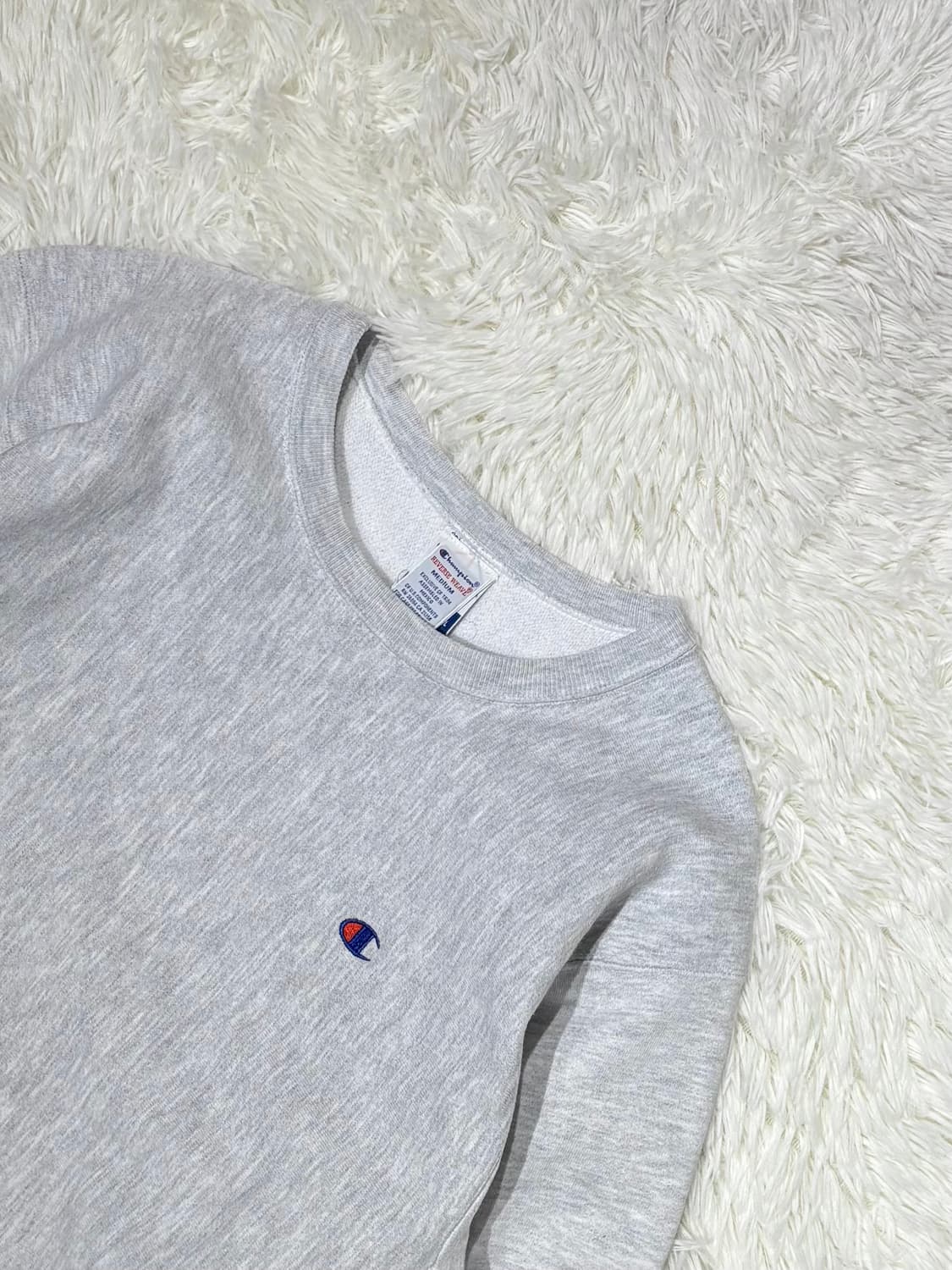 챔피언 리버스위브 라이트그레이 맨투맨 상품이미지4