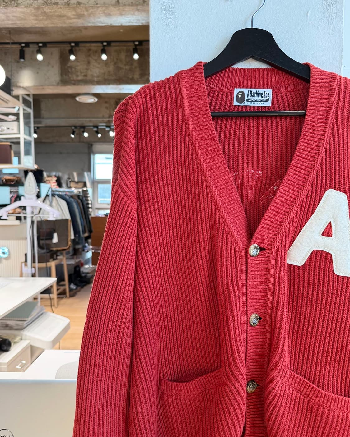 베이프 오렌지 컬리지 가디건  상품이미지4