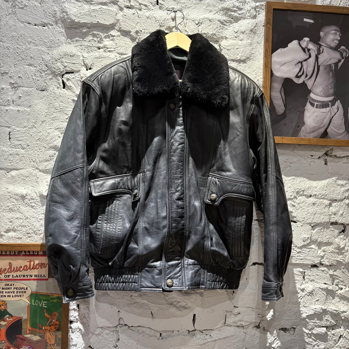 빈티지 양가죽 A-1 무스탕 자켓 상품이미지6