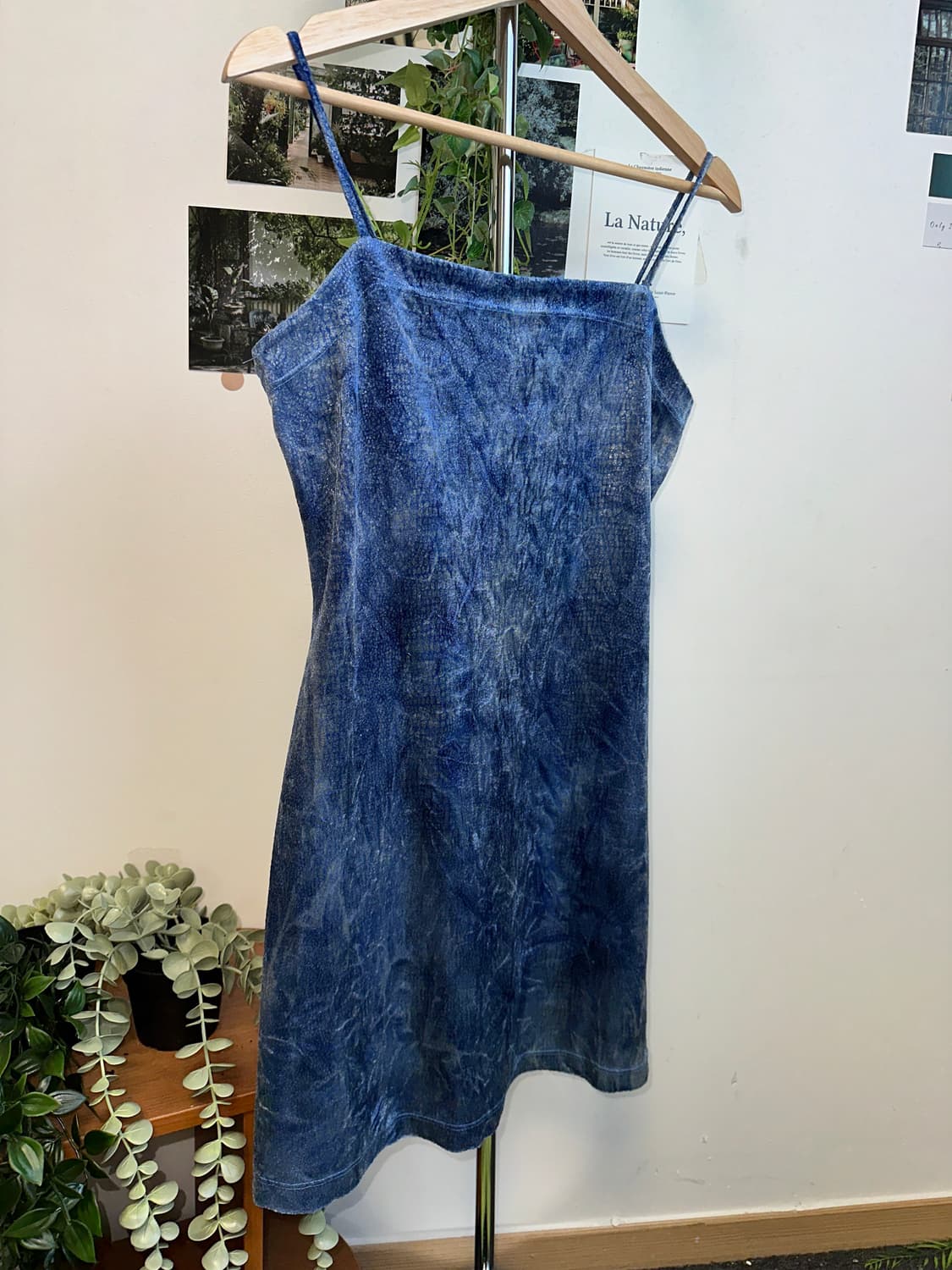 Deep blue velvet python ops 상품이미지4