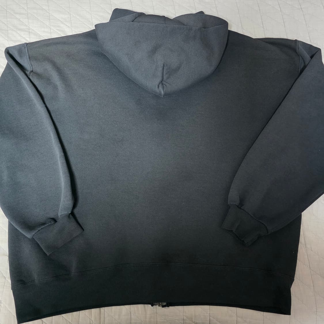 [XXL] 90s USA 빈티지 러셀 애슬레틱 후드집업 블랙 로고 상품이미지5