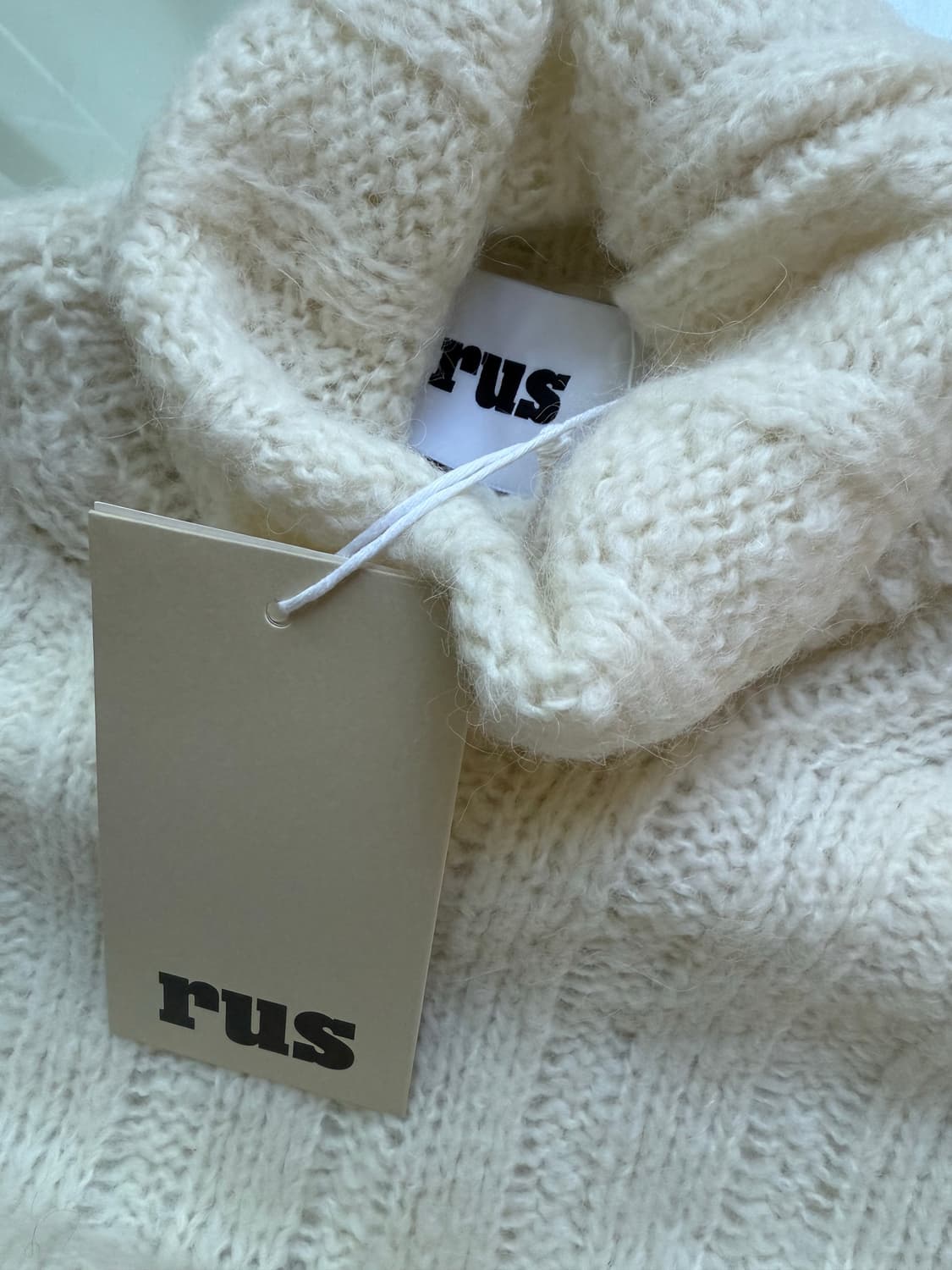 RUS 루스 후타고 알파카 니트 S 상품이미지5