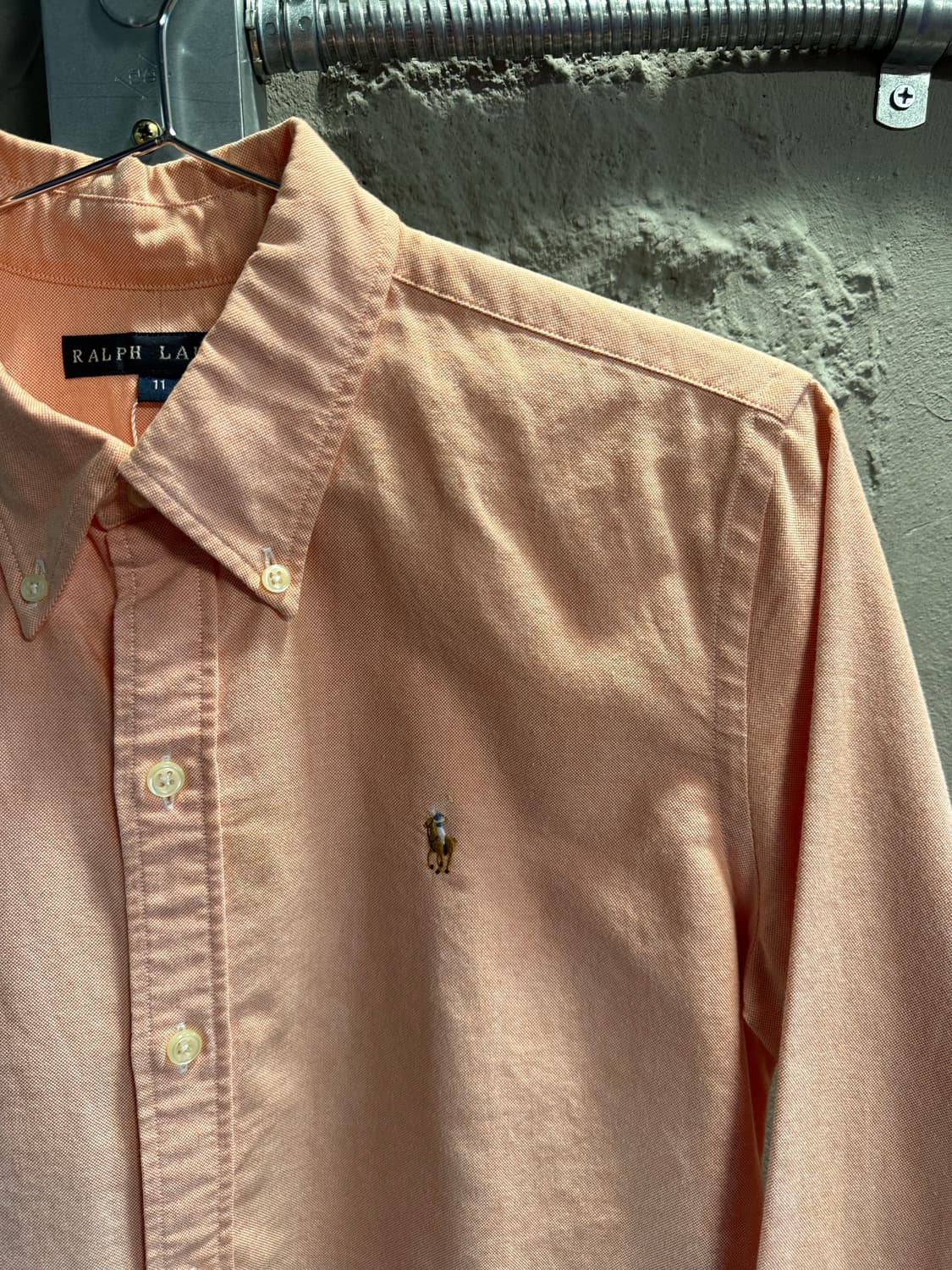 폴로 랄프로렌 클래식핏 옥스포드 버튼다운 셔츠 피치 오렌지 11 상품이미지3
