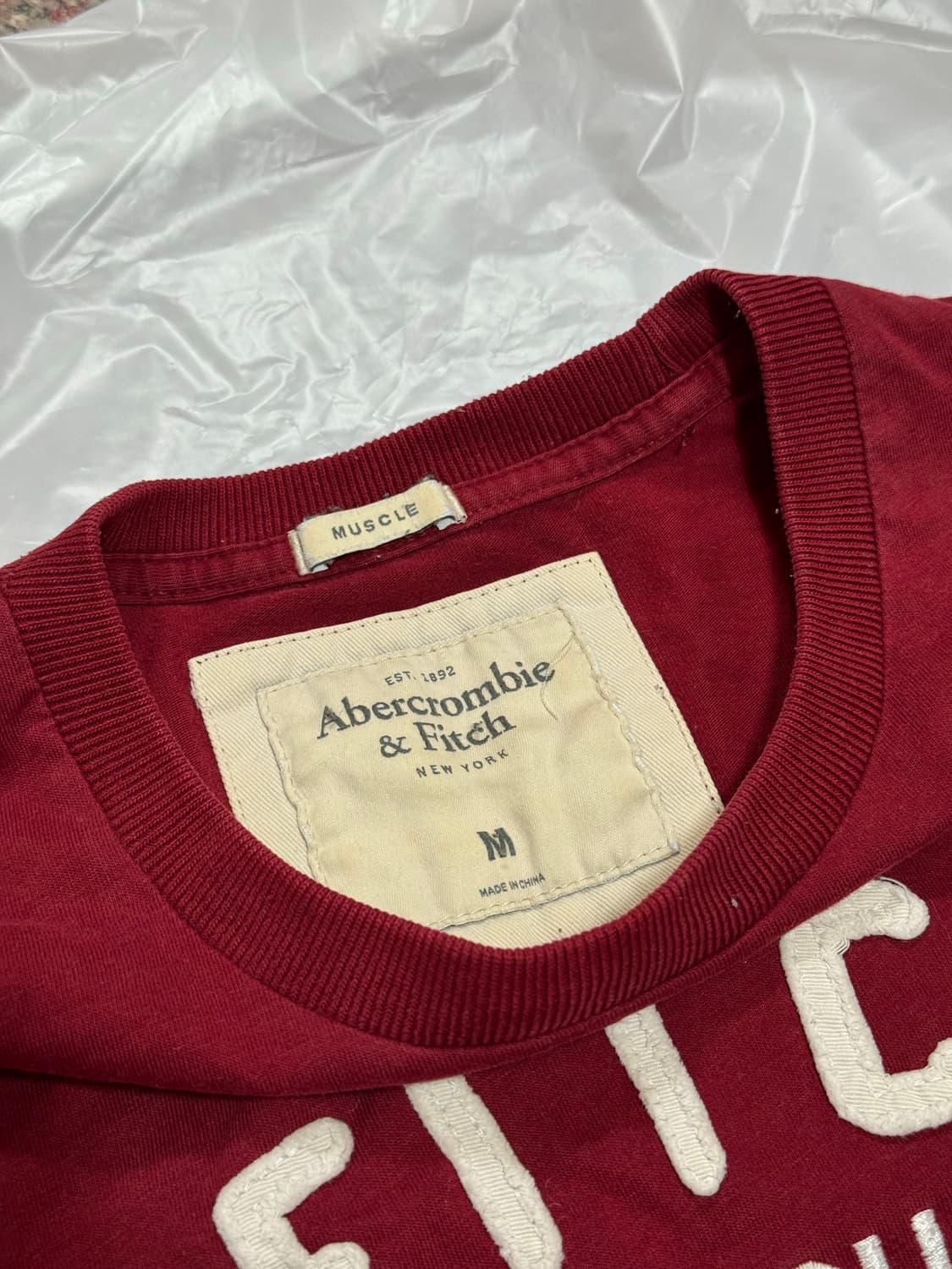 abercromdie 아베크롬비 자수로고  반팔 상품이미지4