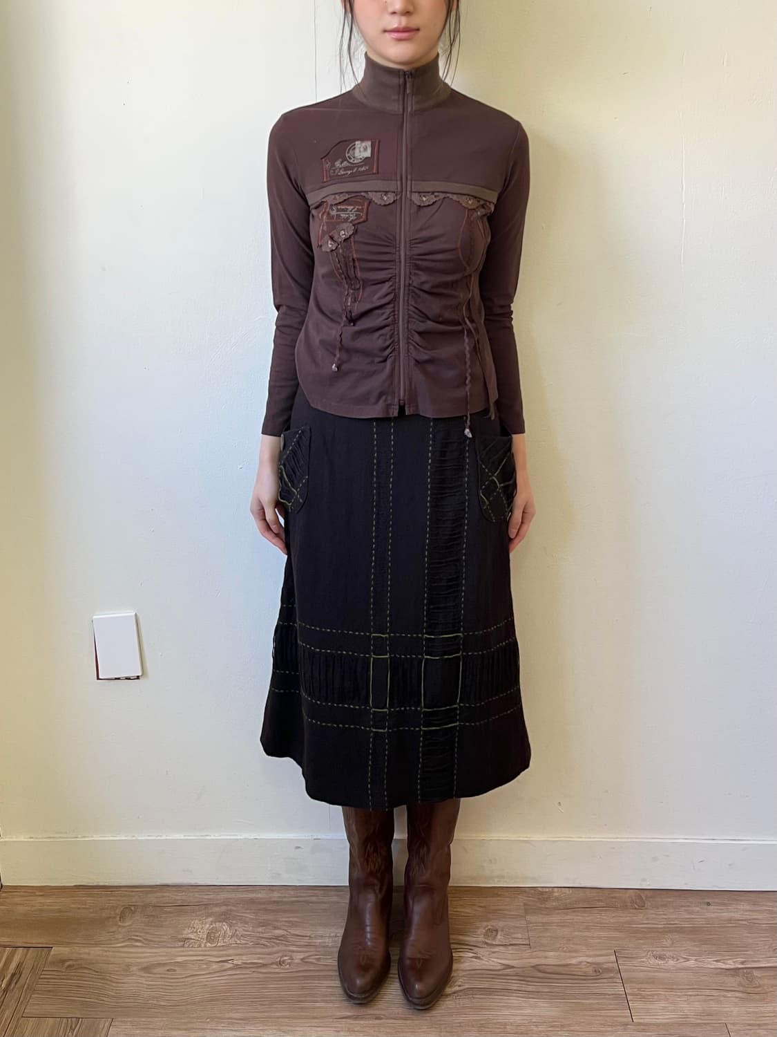 M.A. 플라워 프릴 집업 상품이미지8