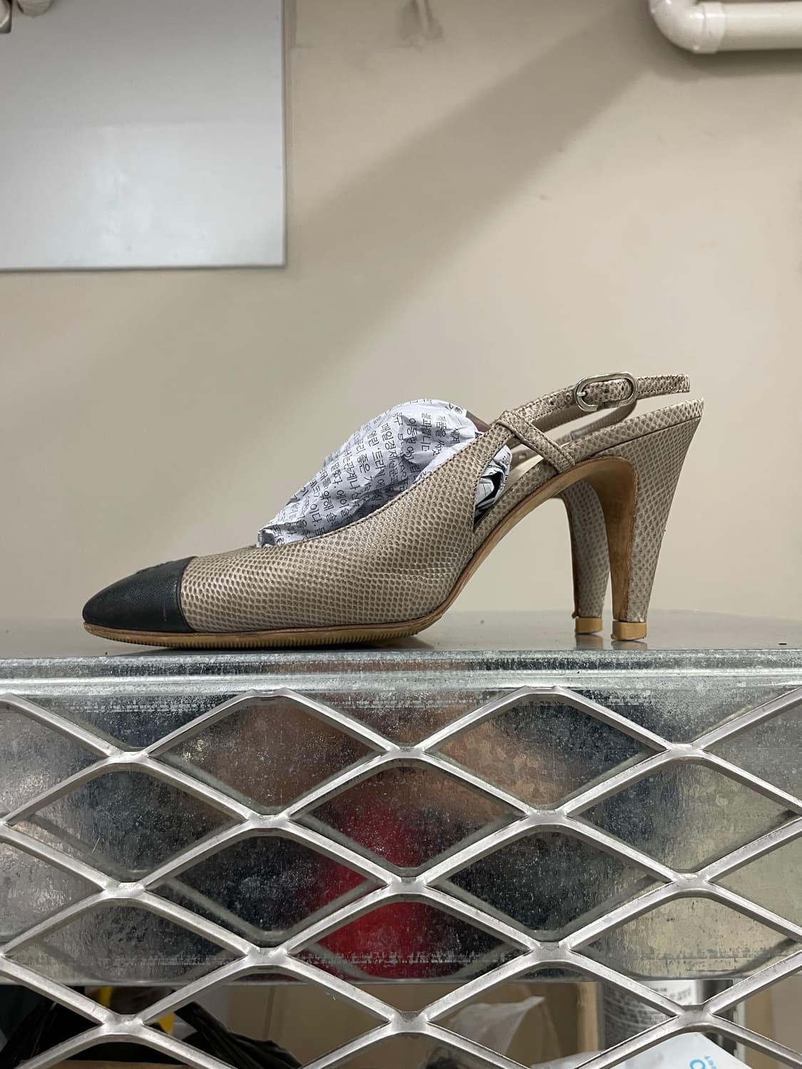 샤넬 레더 펌프스 슬링백 37.5 (gr-4734) 상품이미지1