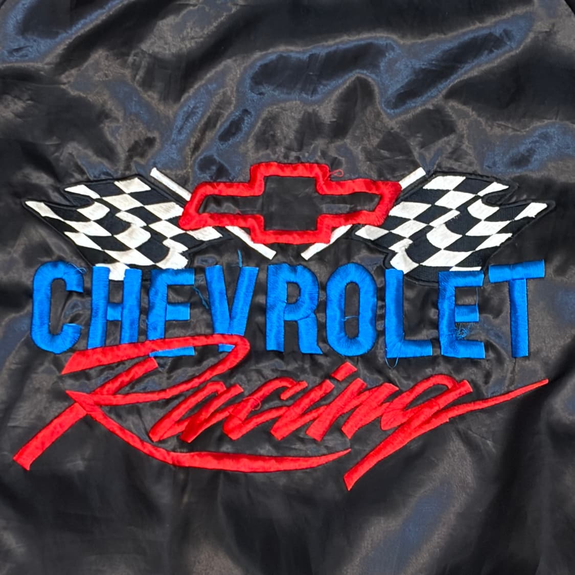 레어 90s Made in USA 빈티지 쉐보레 사틴 자켓 상품이미지3