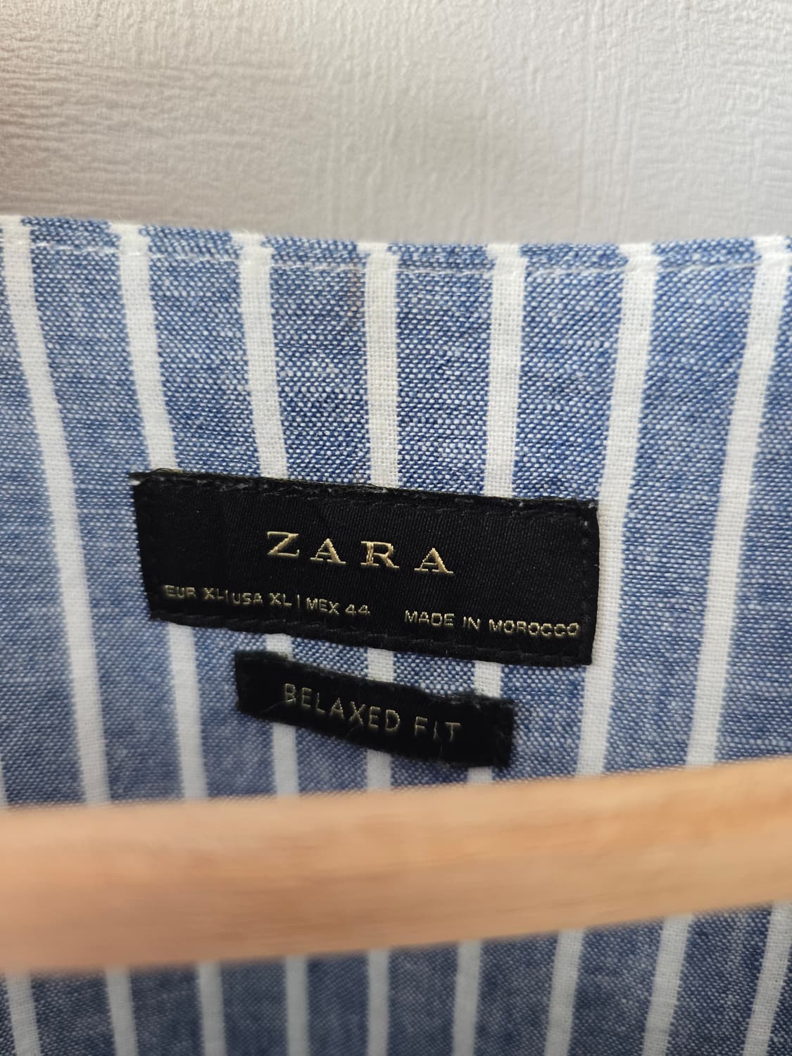 자라 린넨 스트라이프 셔츠 XL 상품이미지4