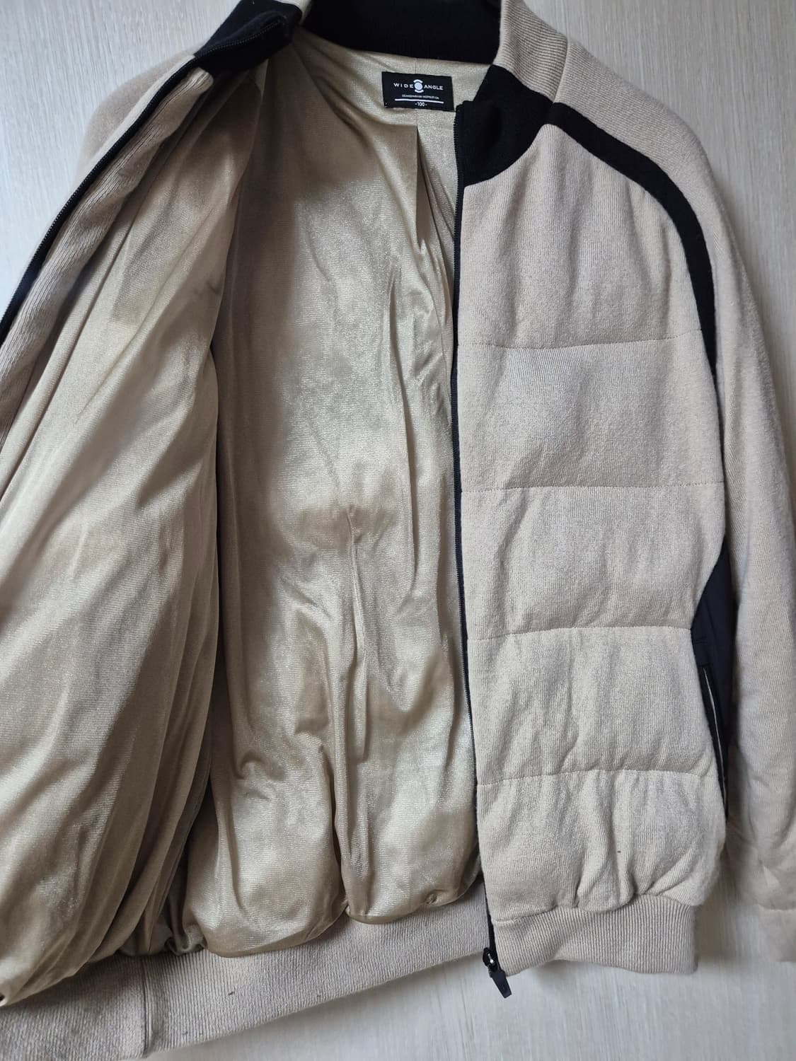 (21년) 와이드앵글 풀집업 방풍 니트 패딩 집업 방풍점퍼 100 상품이미지6