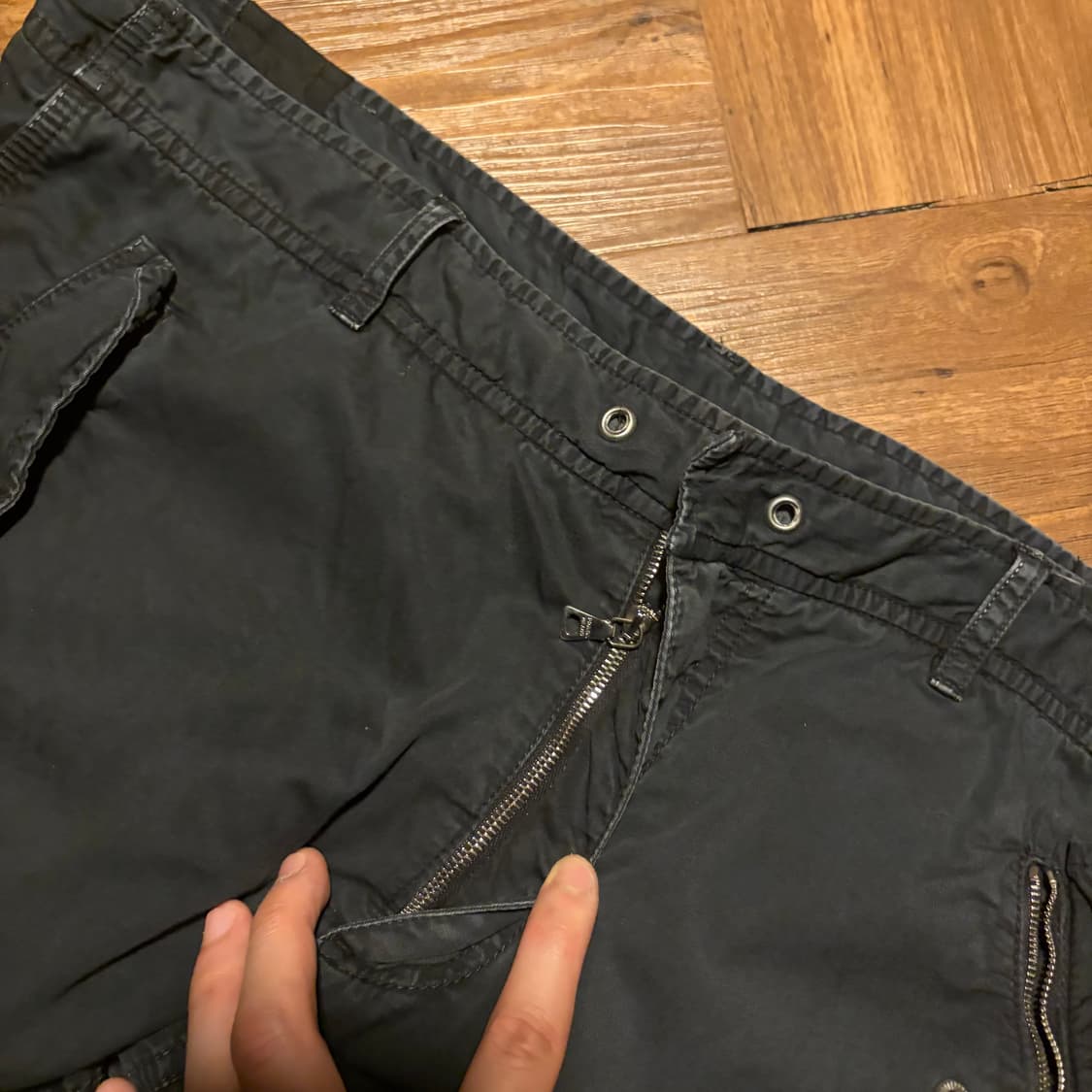 Prada sport washed cotton tapered pants 상품이미지5