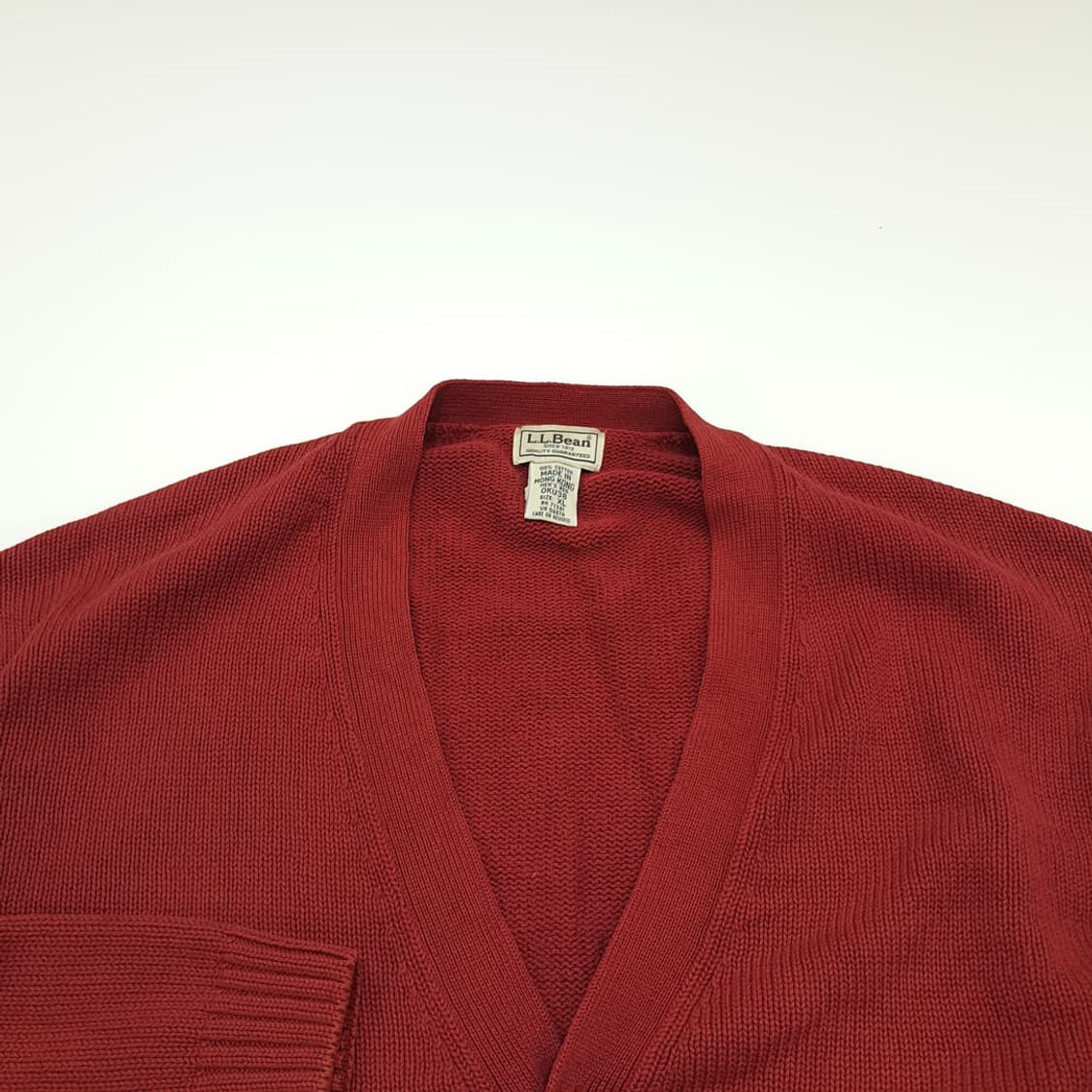 CN814 XL 엘엘빈 테라코타 긴팔 니트 스웨터 가디건 상품이미지3