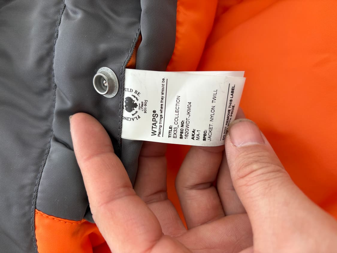 더블탭스 ma-1 봄버 자켓 사이즈 L 상품이미지6