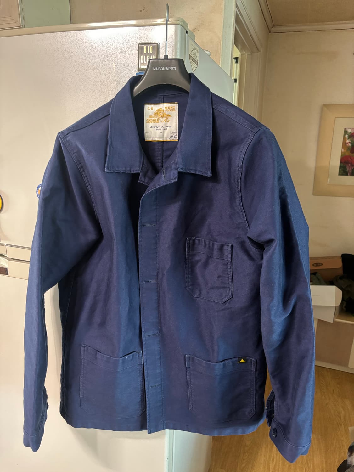 르몽생미셸 / 몰스킨 프렌치 워크 자켓 블루 / 54 상품이미지4