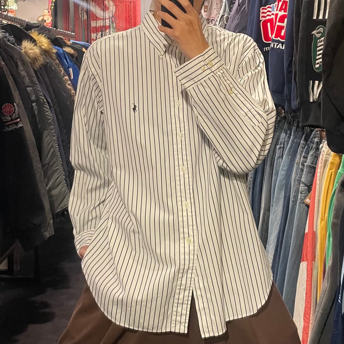 [IM] 폴로 랄프로렌 펜슬 스트라이프 블랙 상품이미지2