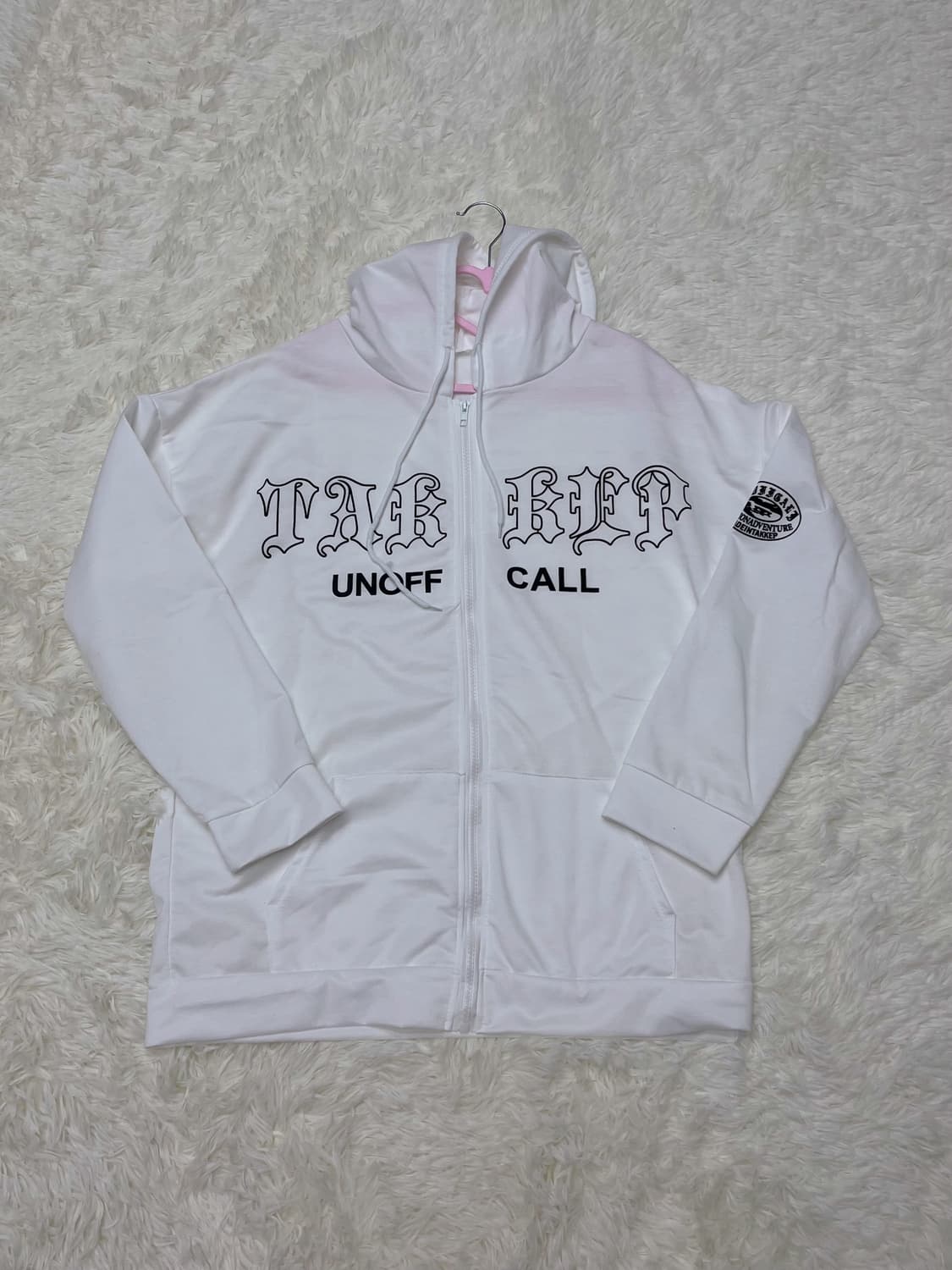 화이트 후드집업 상품이미지1