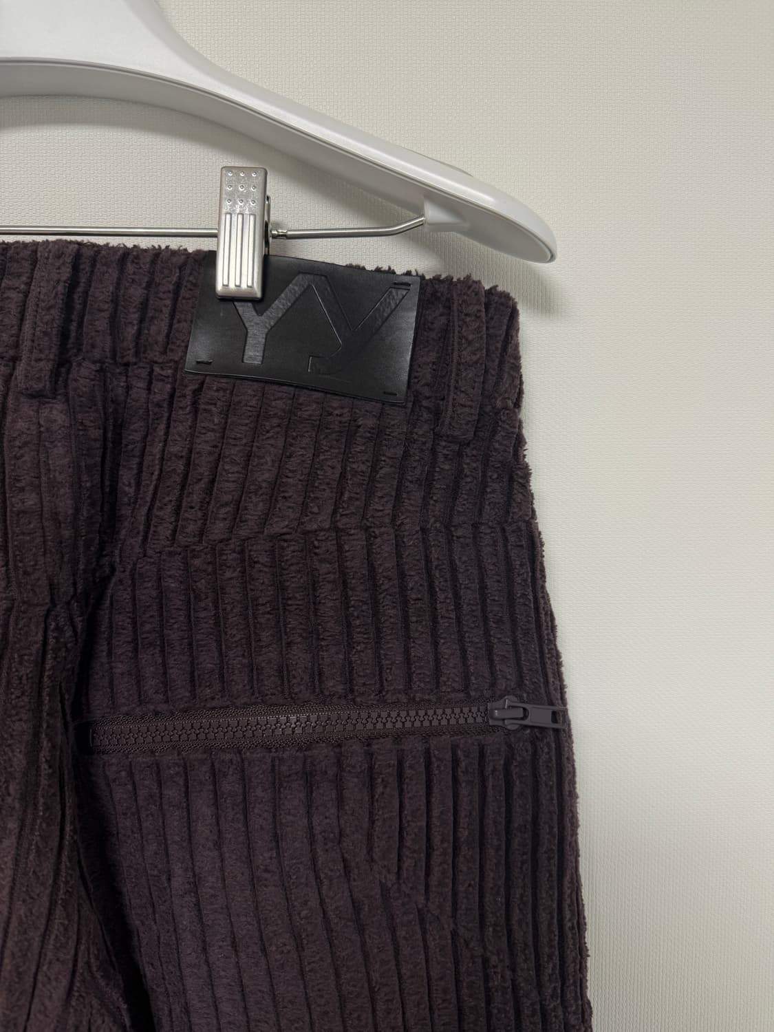 오픈와이와이 코듀로이 와이드레그 팬츠 버건디 상품이미지4