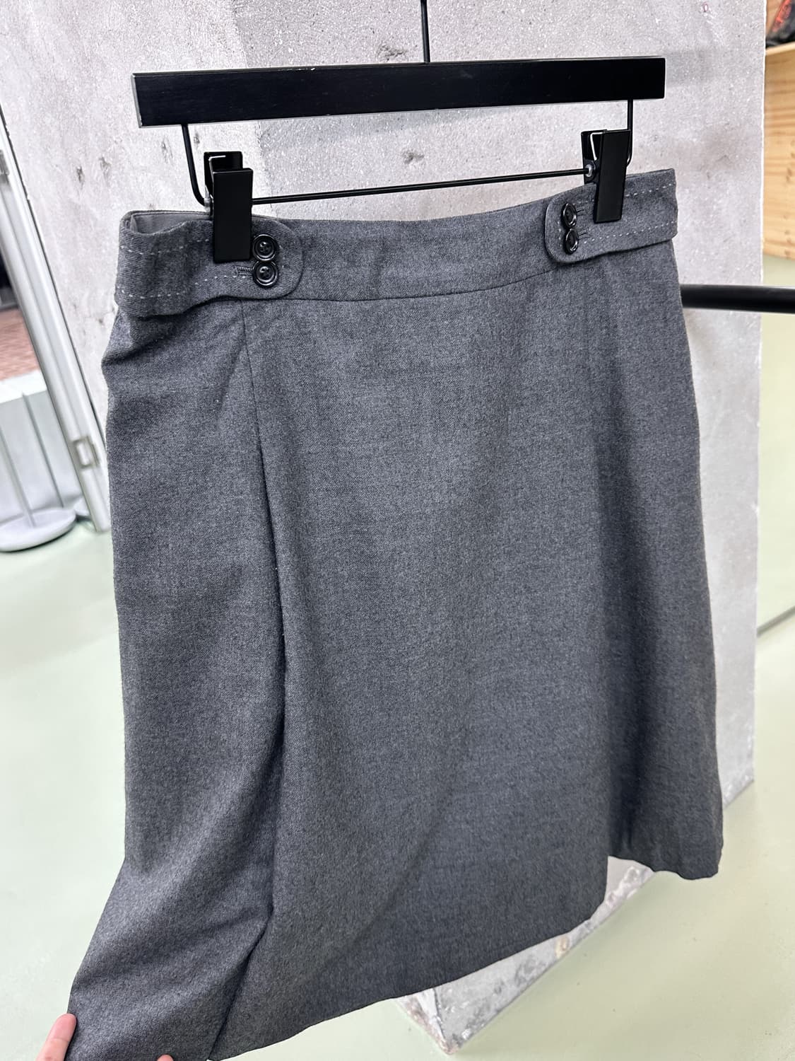 side buttons midi skirt 상품이미지2