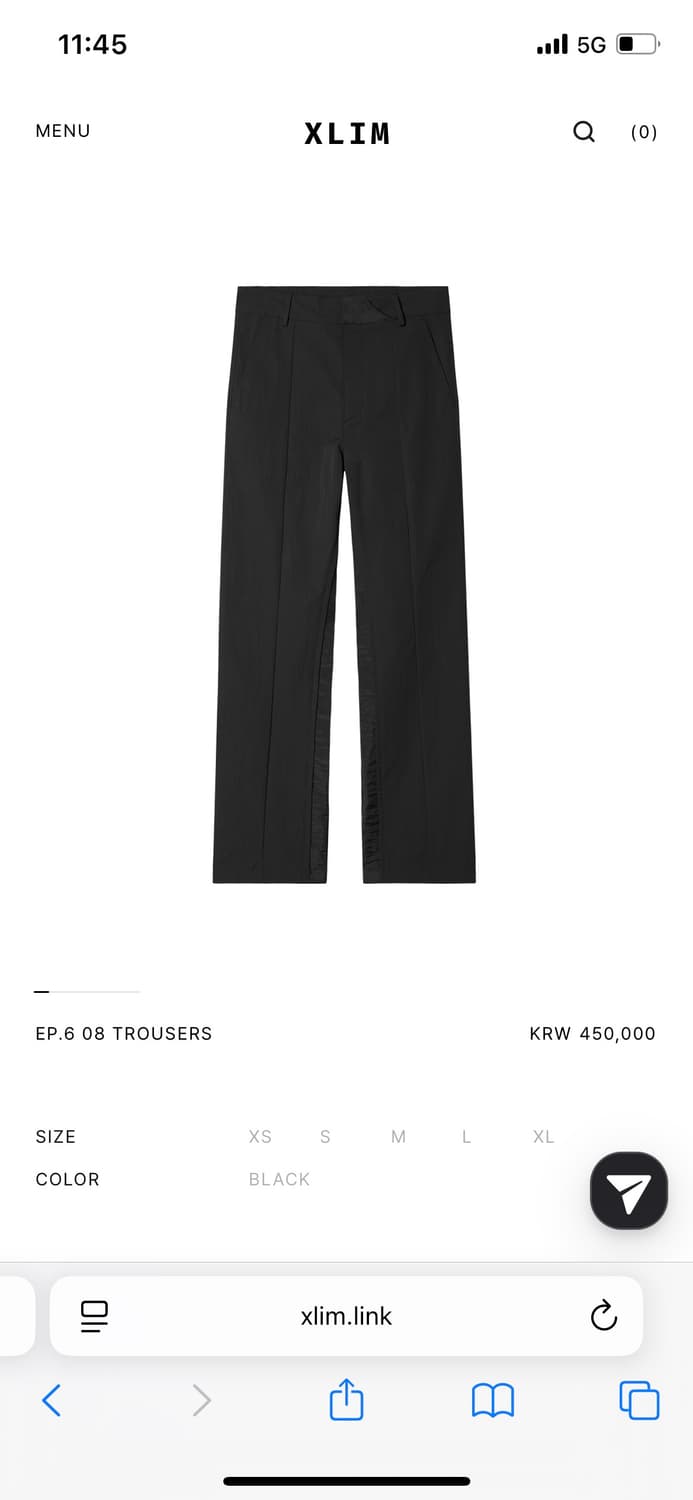 XLIM EP.6 08 TROUSERS 상품이미지1