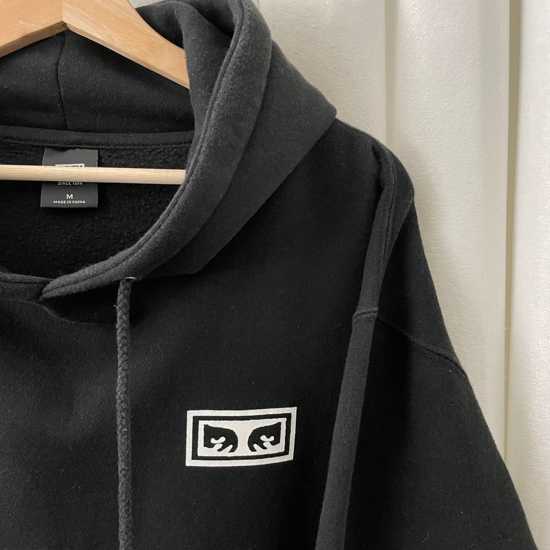 오베이 블랙 백 빅프린팅 후드 상품이미지6