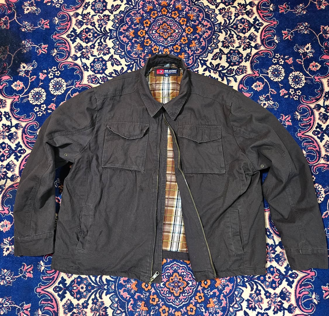 REEL LEGENDS in USA 워크웨어 체크 누빔 자켓 2XL 상품이미지1