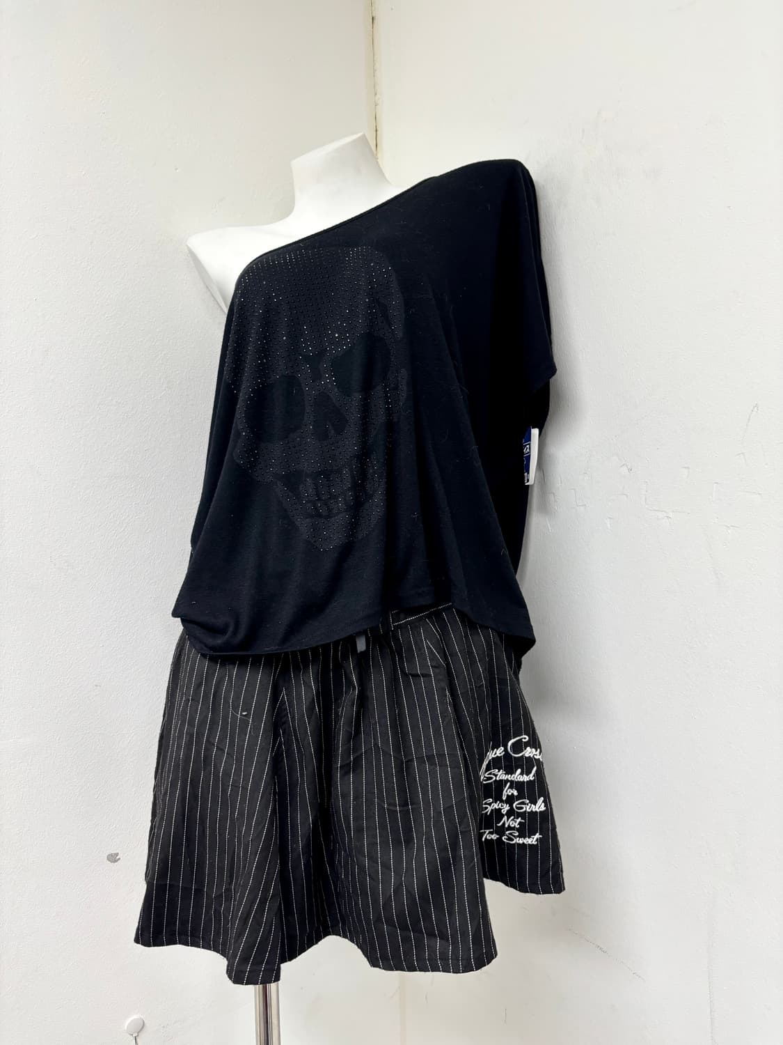 “Vintage” Stripe Lace Detail Skirts 상품이미지4