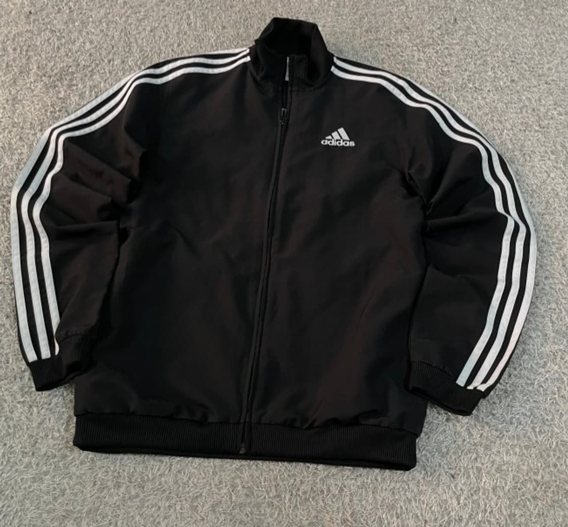 아디다스 블랙 검정 트랙탑 져지집업 90/S 상품이미지1