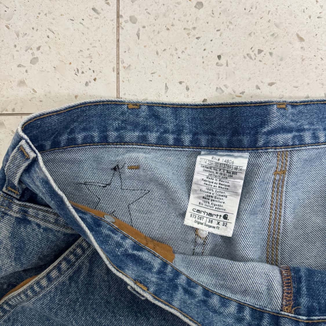 빈티지 칼하트 더블니 리워크 버뮤다 쇼츠 상품이미지2