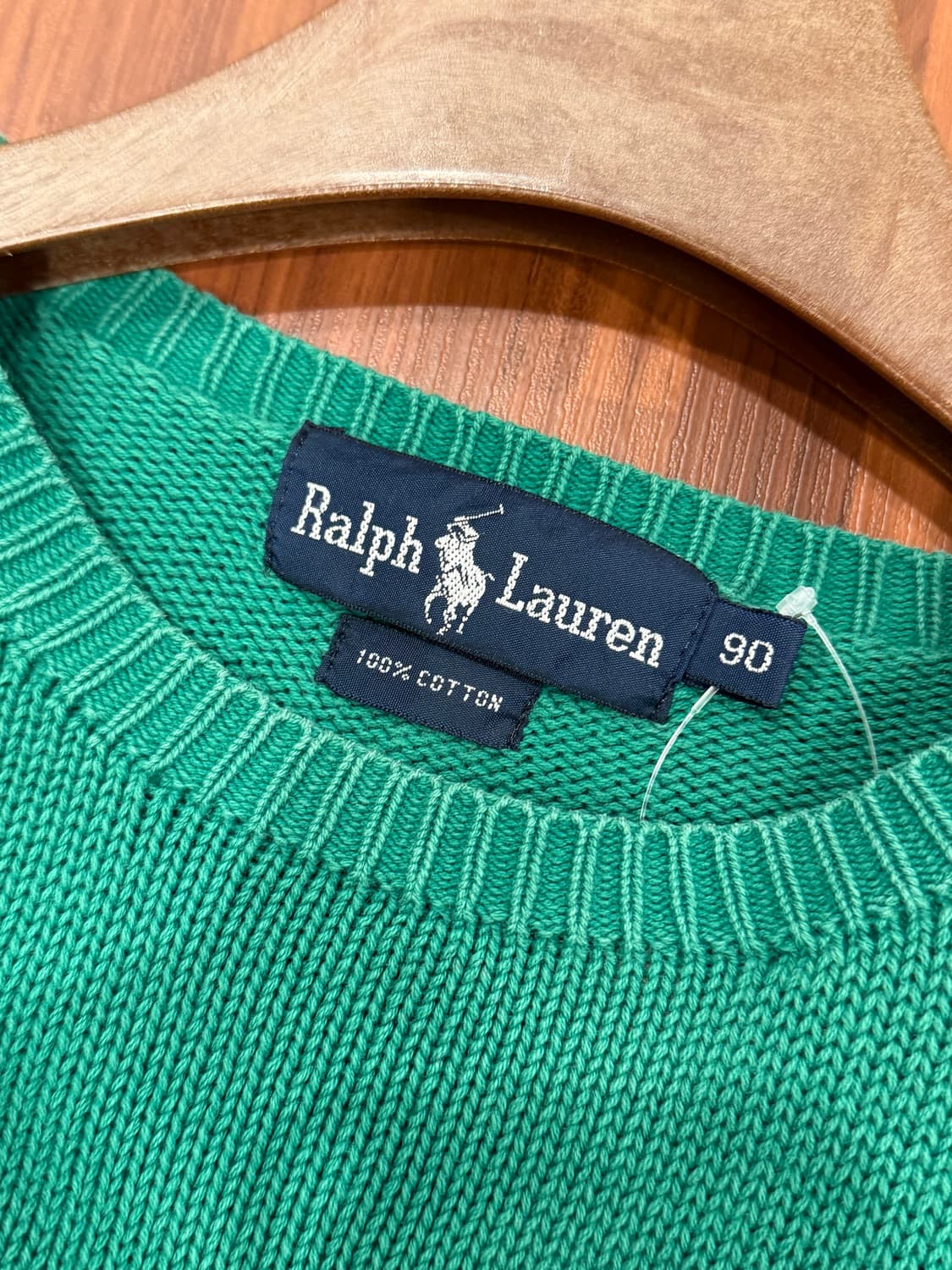 90s Polo RL 폴로 랄프로렌 크루넥 니트 (green) 상품이미지9