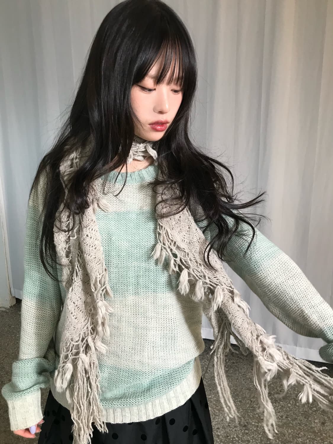 민트 아이스크림 니트 상품이미지2