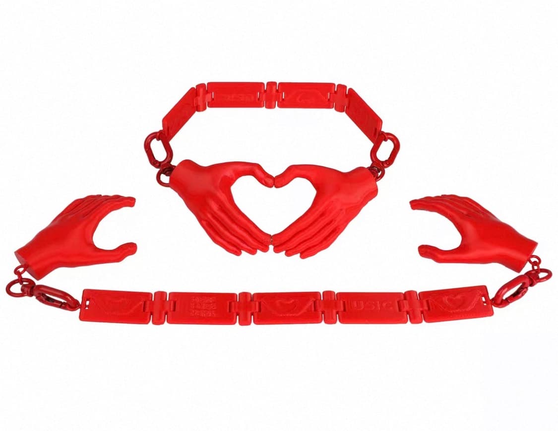 USIC X JEFF FREE PARK 하트 초커 목걸이 상품이미지3