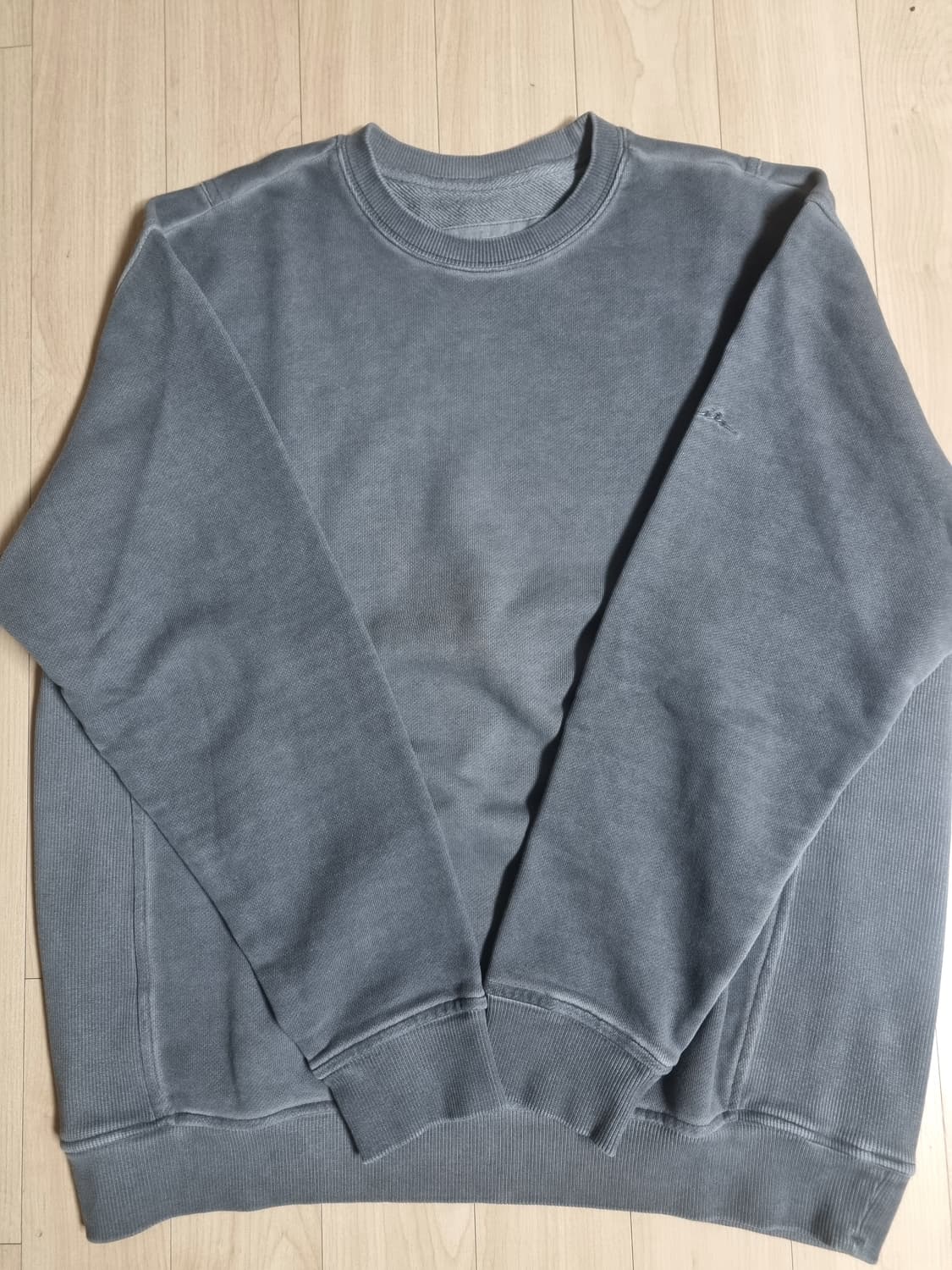 시리즈 Series 리브 믹스 빈티지 스웻셔츠 차콜 상품이미지1