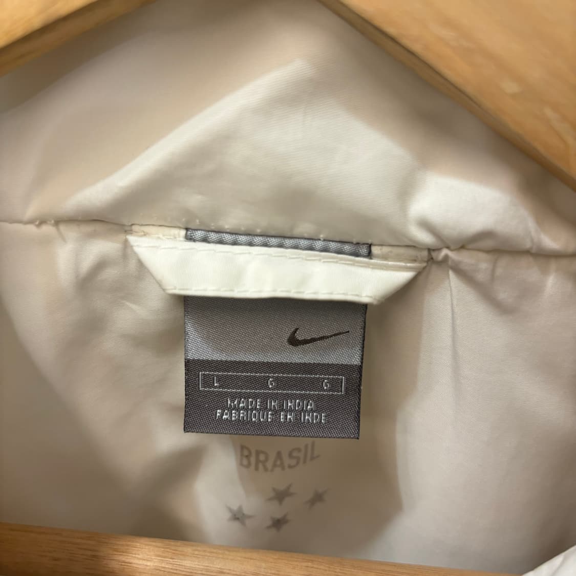 나이키 04-05 브라질 국대 화이트 바람막이 자켓 L 상품이미지7