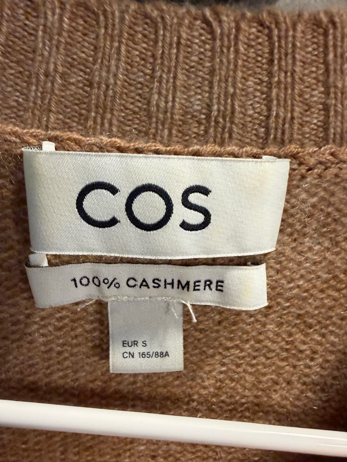 코스 COS 100% 캐시미어 오버핏 니트 베이지 S 상품이미지5
