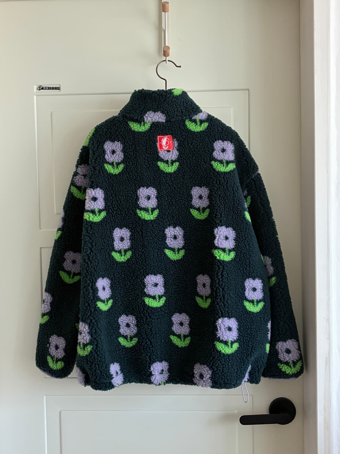 플라워 뽀글이 하프집업 상품이미지4