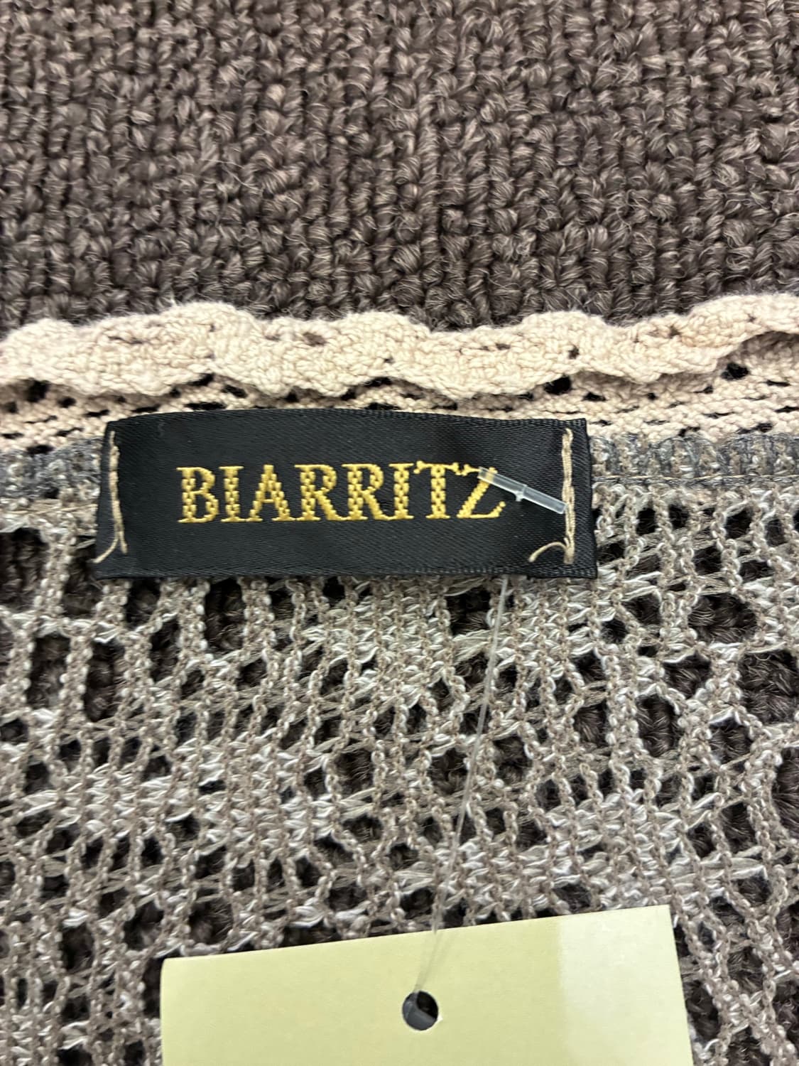 OS)Biarritz 빈티지 여성 펀칭 7부 가디건 상품이미지4