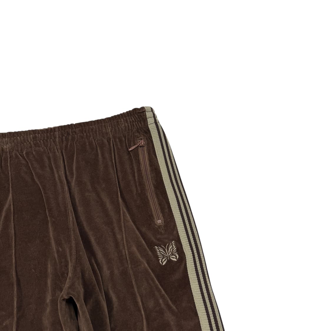 니들스 벨루어 벨벳 트랙팬츠 바지 브라운 M 상품이미지2
