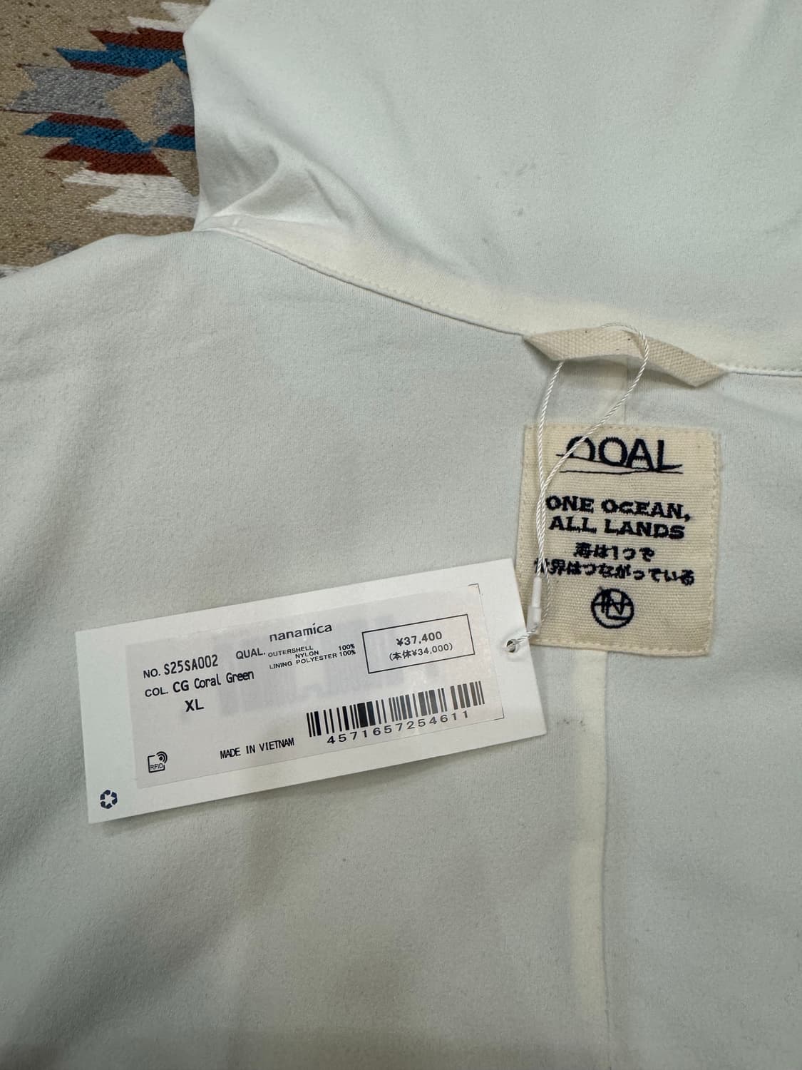 [XL] 나나미카 리버시블 후드 자켓 코랄 그린 상품이미지10