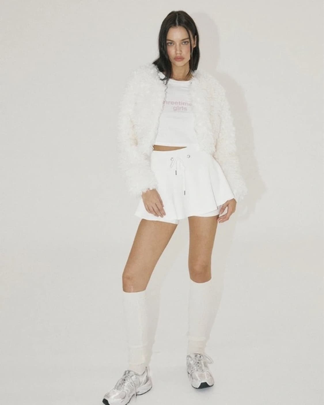 [M] 쓰리타임즈 바버라 스커트 화이트 상품이미지1