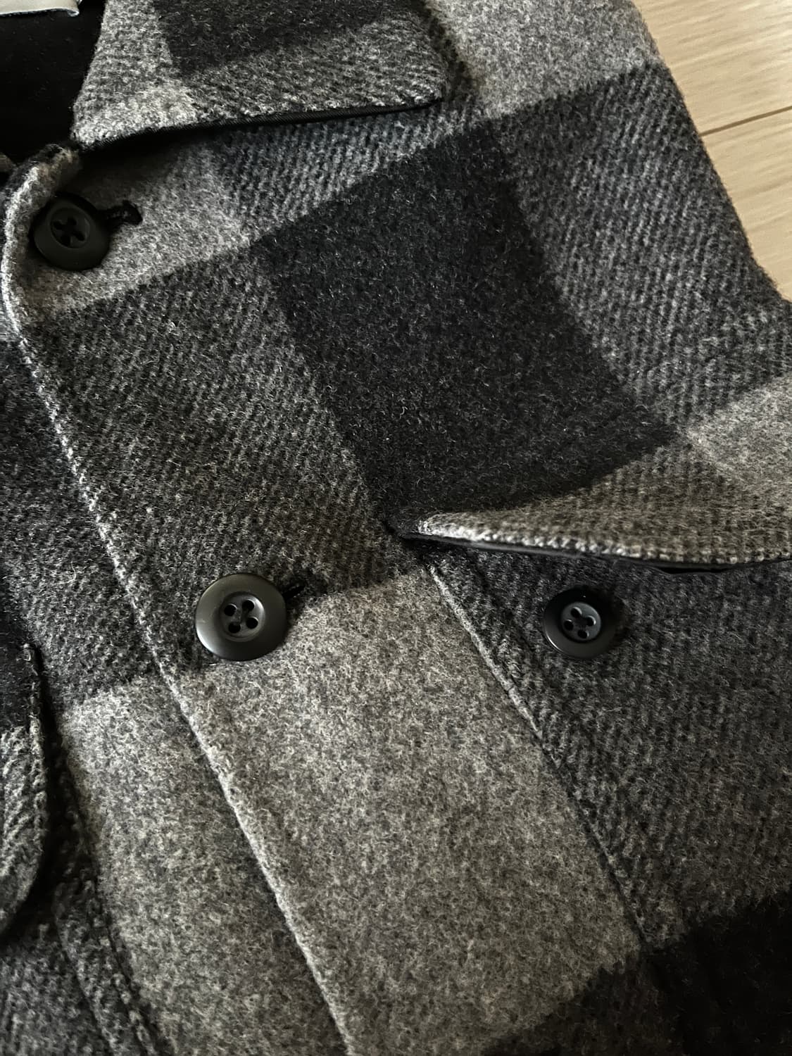 (Man) Vince 빈스 체크 울 셔츠 자켓 상품이미지4