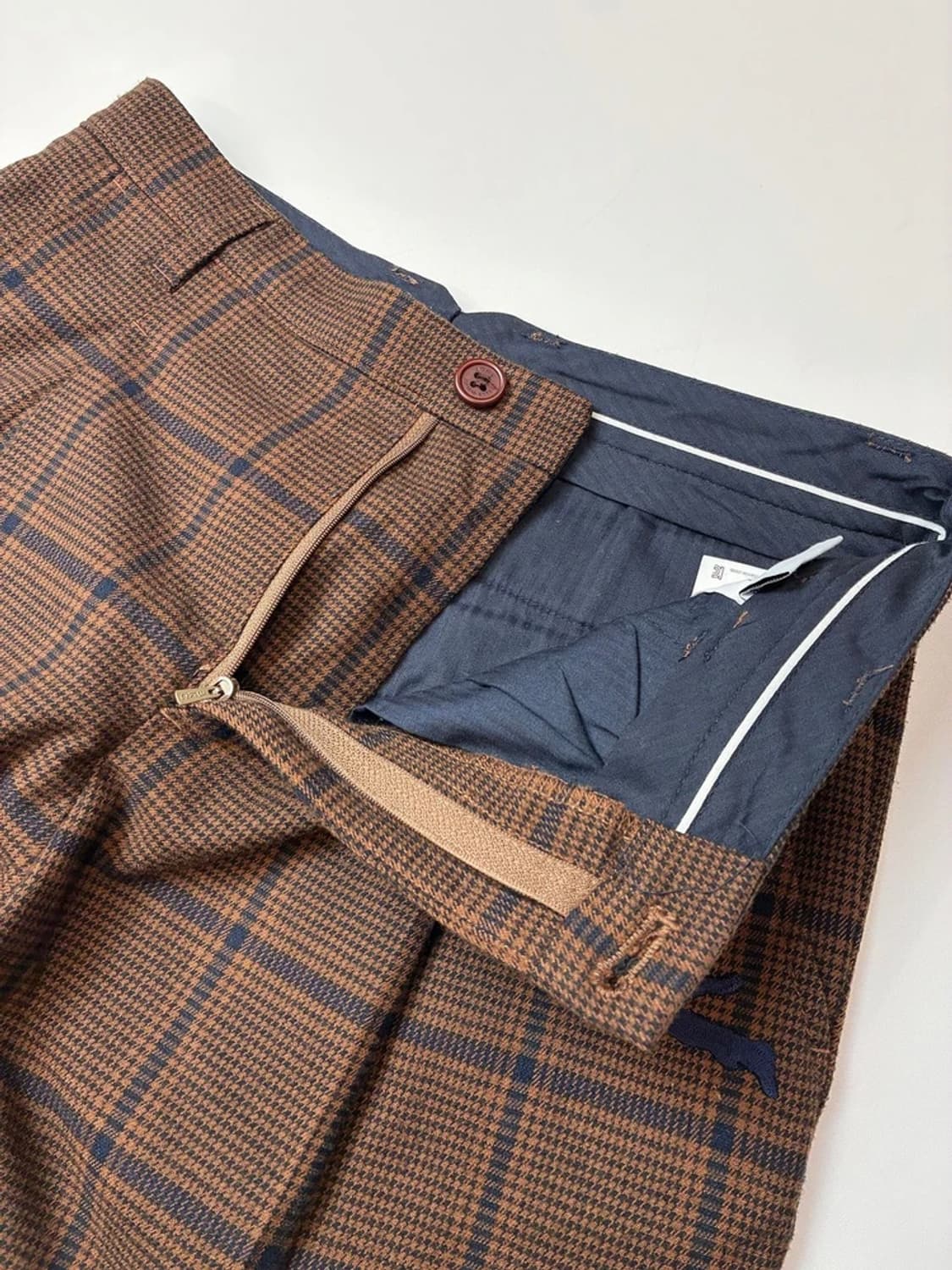 ACME DE 라비 체크 핀턱 스트레이트 팬츠 PN5369 상품이미지4