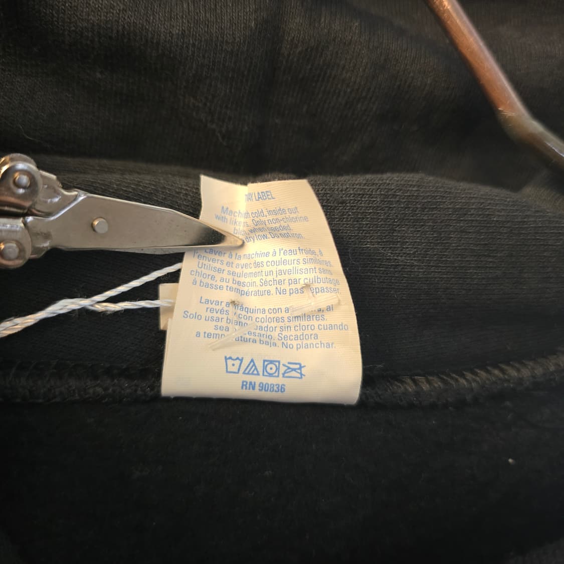 포트앤컴퍼니 후드티 블랙 백프린팅 스피디마트 오버핏 상품이미지7